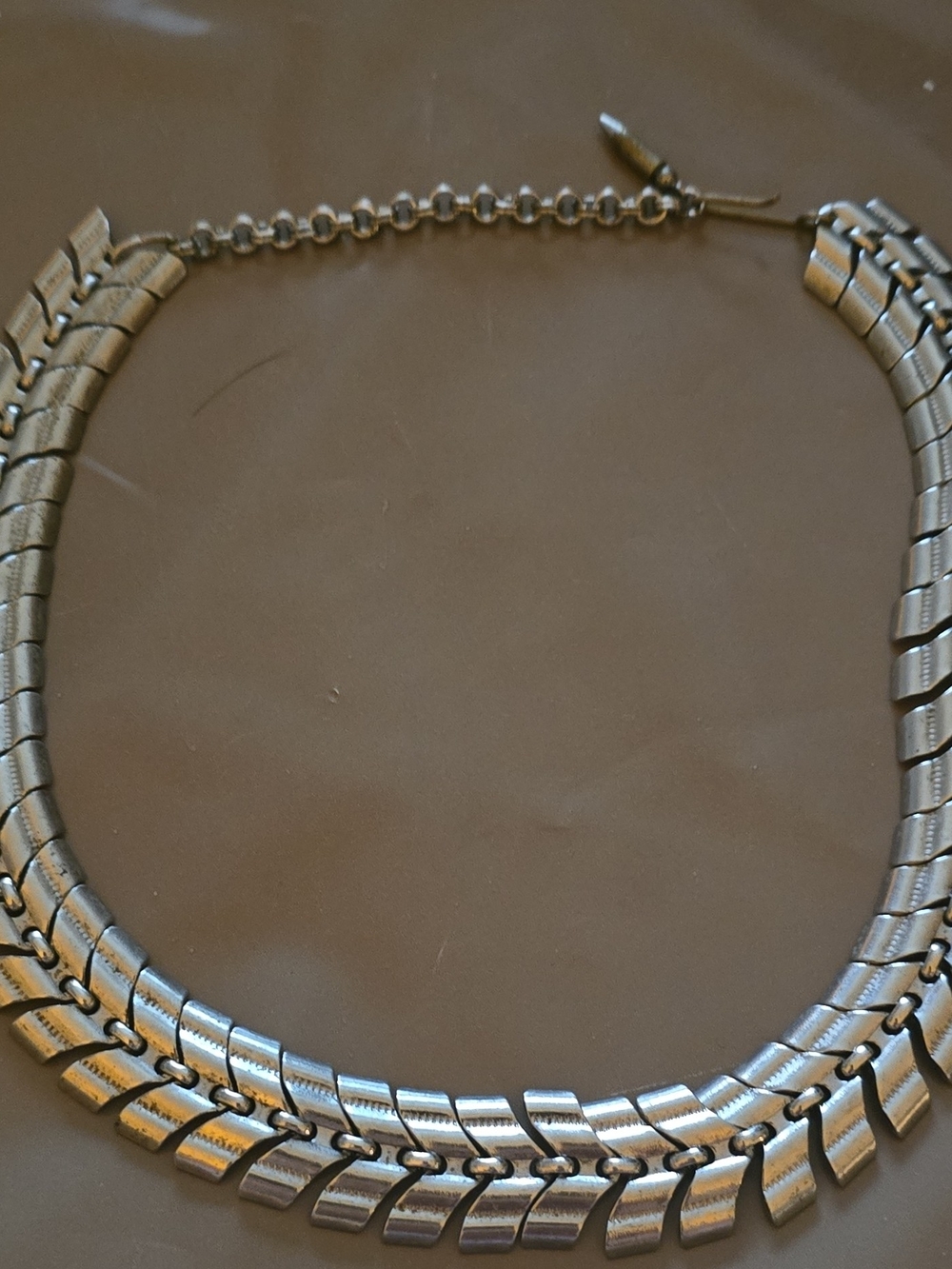 Silver-Tone Women's Statement Collar Necklace